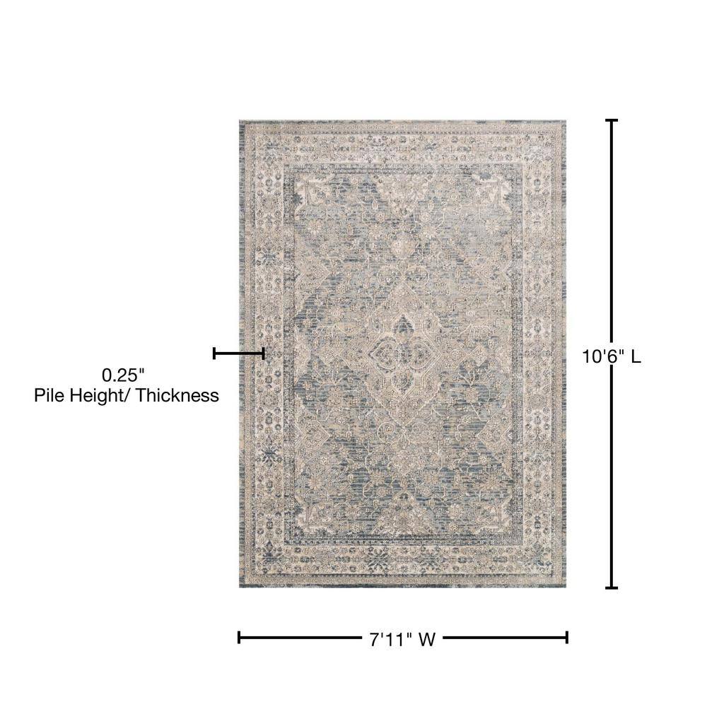 Teagan Sky and Natural Large Area Rug