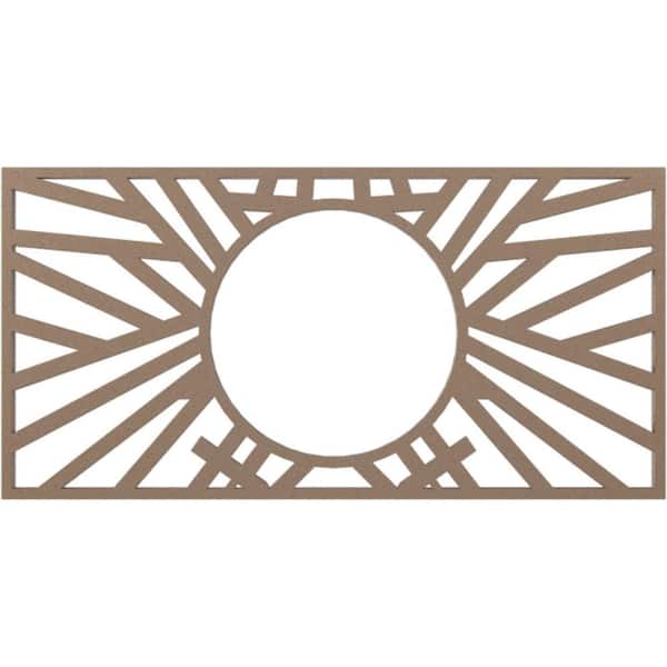 1 in. x 32 in. x 16 in PVC Medallion Moulding