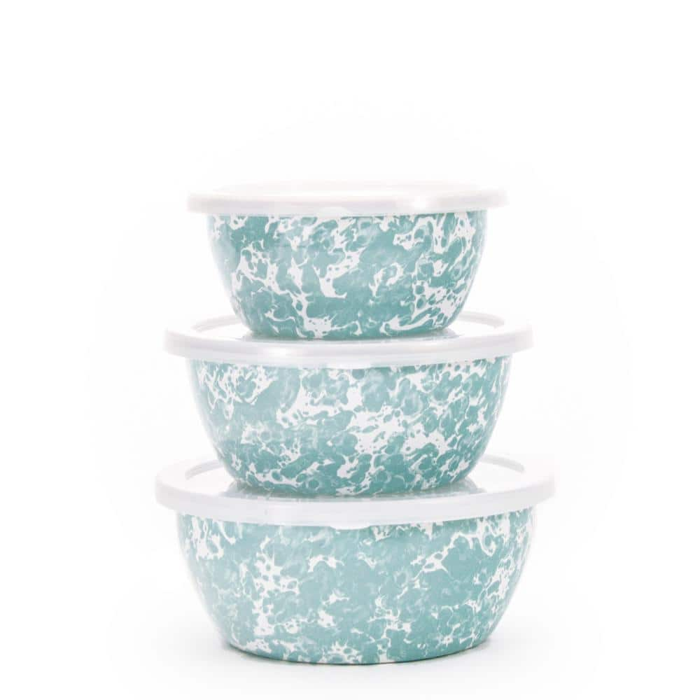 Joyjolt Joyful 4 Kitchen Glass Food Mixing Bowls With Lids - Grey : Target