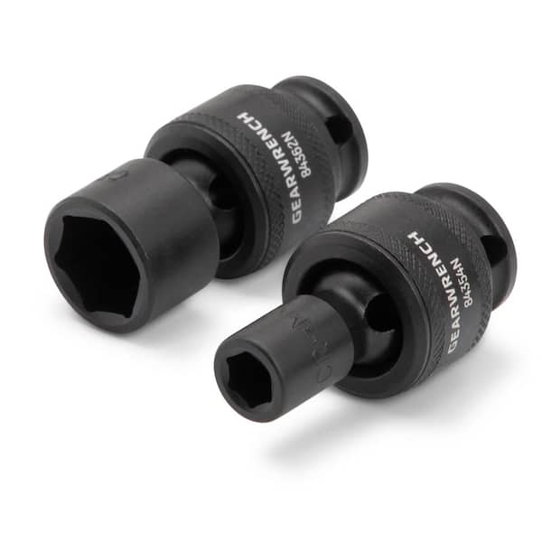 GEARWRENCH - 3/8 in. Drive 6-Point Metric Standard Universal Impact Socket Set (15-Piece)
