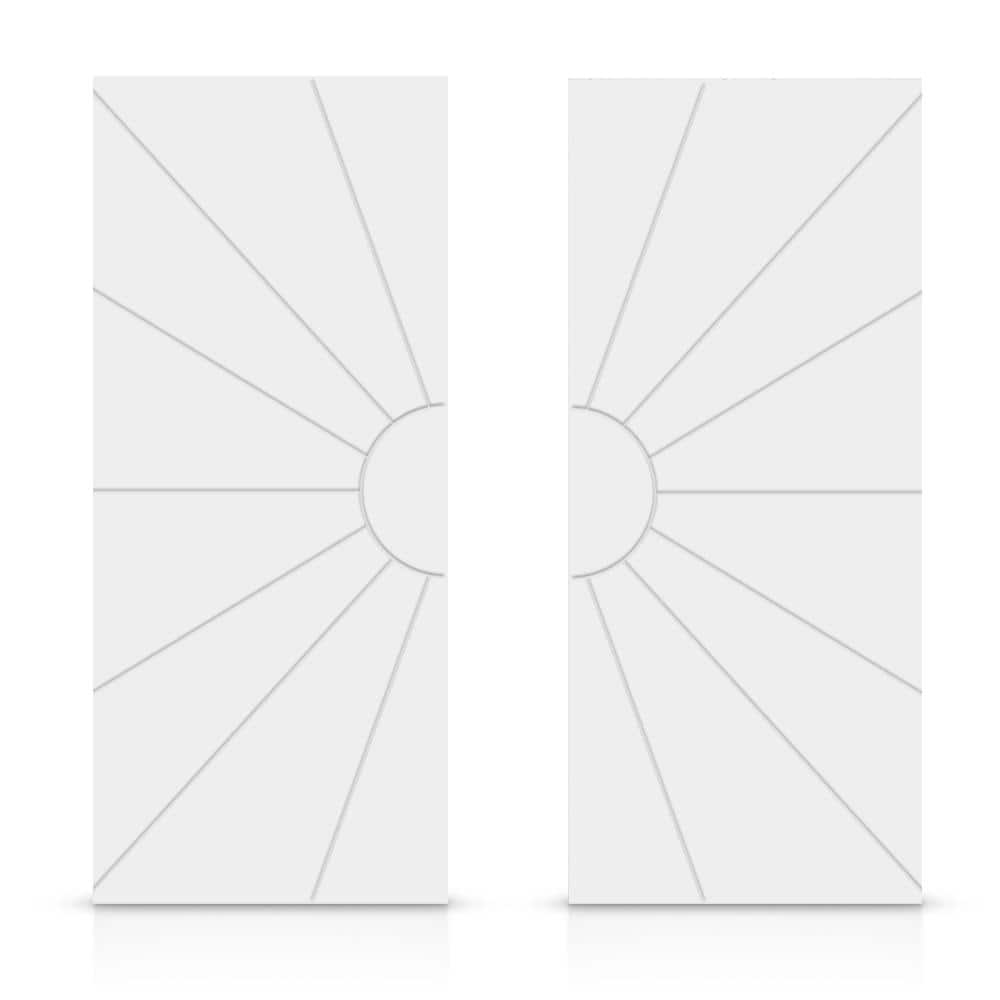 72 in. x 80 in. Hollow Core White Painted Composite MDF Interior Double Closet Sliding Doors price history on PriceWatchPro