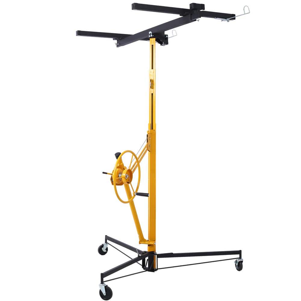 Heavy Duty Yellow Steel Drywall Panel Hoist with Wheels
