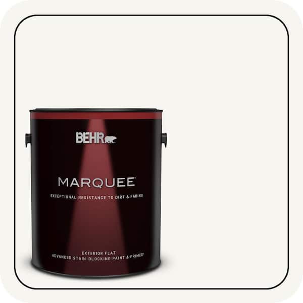 BEHR MARQUEE 1 gal. Designer Collection #DC-001 Whipped Cream Flat Exterior Paint & Primer