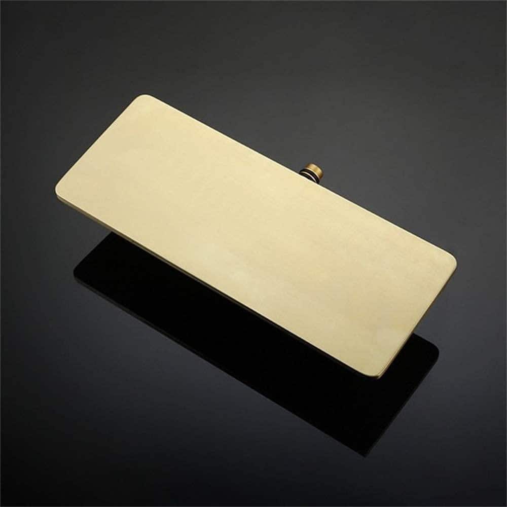 Brushed Gold Wall-Mounted Waterfall Bathroom Faucet
