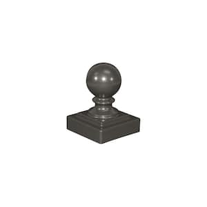 2 in. x 2 in. Pewter Aluminum Ball Post Top