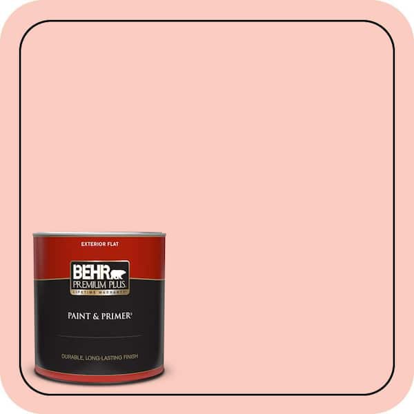 BEHR PREMIUM PLUS 1 qt. #200C-3 Spring Song Flat Exterior Paint & Primer