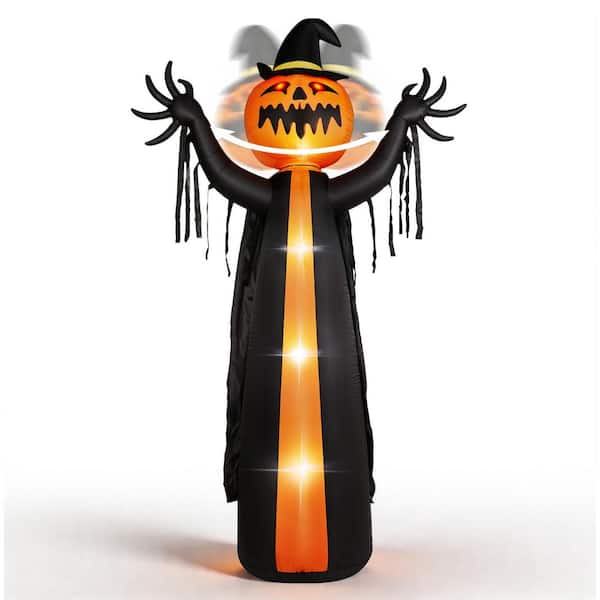 10 ft. Inflatable Pumpkin with LED Lights Halloween Decoration