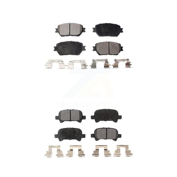 TEC Front Rear Ceramic Brake Pads Kit For Toyota Camry Vehicles Manufactured In USA KTC-100462