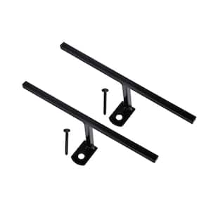 Black Window Bar T-Bracket Connectors (2-Pack)