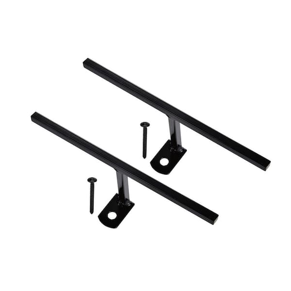 Grisham Black Window Bar T-Bracket Connectors (2-Pack)