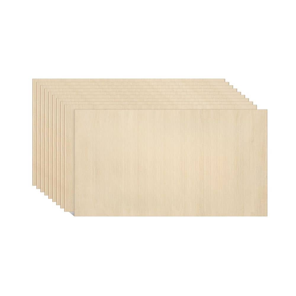 1/8 in. x 12 in. x 24 in. Basswood Project Panel, 10-Pack, Unfinished Wood for Crafts, Laser Cutting and Engraving price history on PriceWatchPro