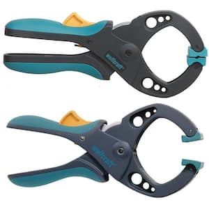 2 in. Ratcheting Quick-Release Diamond-Jaw Hand Clamp (2-Pack)