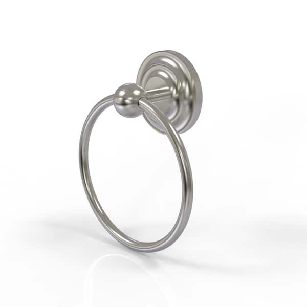 Allied Brass Prestige Monte Carlo Collection Wall Mounted Towel Ring in Satin Nickel