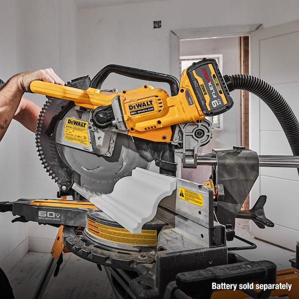 DEWALT 60V Lithium-Ion 12 in. Cordless Sliding Miter Saw (Tool Only)