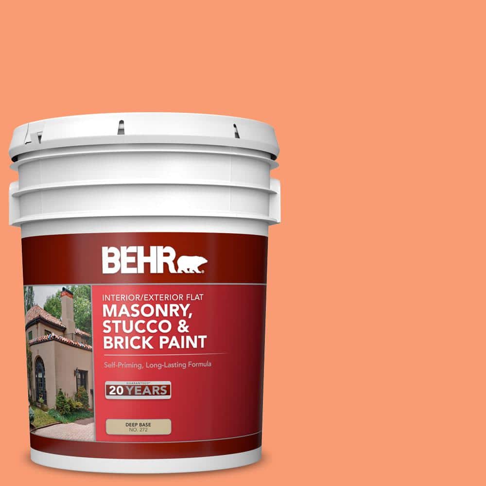 5 gal. #P200-5 Burning Coals Flat Interior/Exterior Masonry, Stucco and Bri