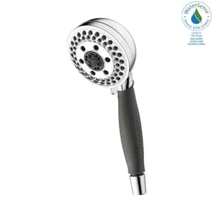 5-Spray Patterns 1.75 GPM 4.09 in. Wall Mount Handheld Shower Head with H2Okinetic in Chrome