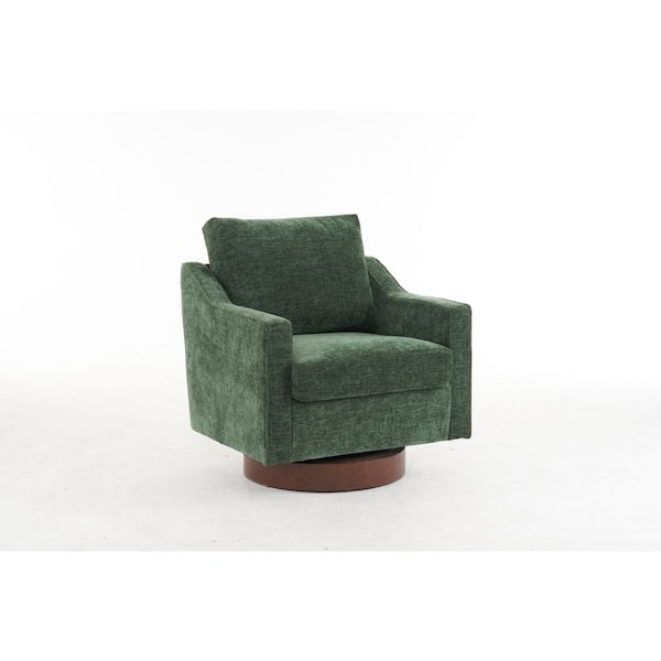 Green Arm Chair with Swivel Base