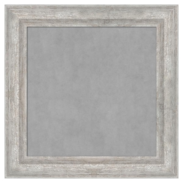 Amanti Art Angled Silver 15 in. x 15 in. Framed Magnetic Board