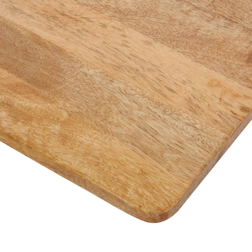 Brown Mango Wood Cutting Board with Brass Handle