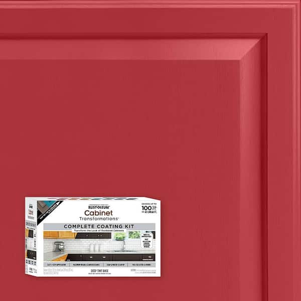 Rust-Oleum Transformations 1 qt. Satin Fruit Punch Interior Cabinet Paint Kit