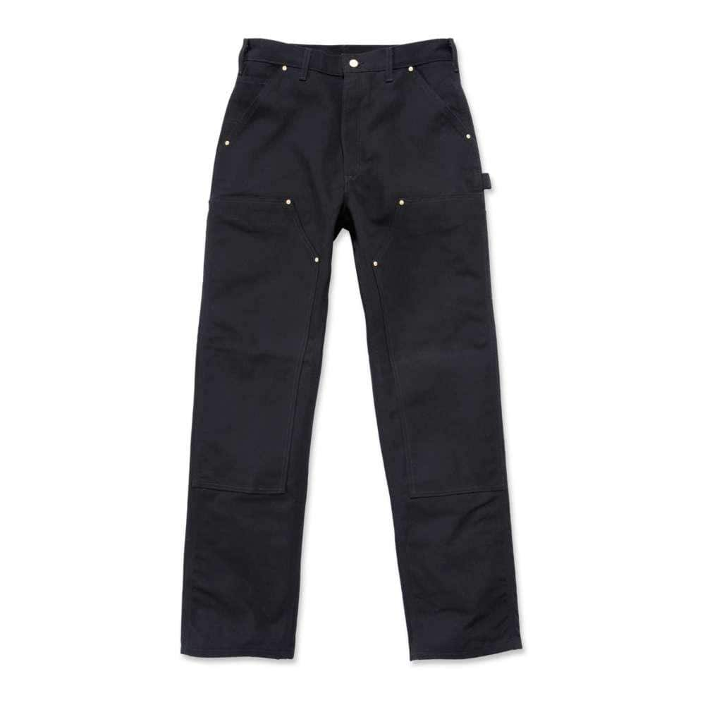 Carhartt Men's 44x34 Black Cotton Straight Leg Non-Denim Bottoms B01-BLK -  The Home Depot