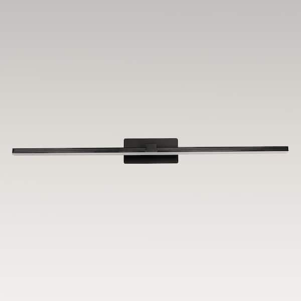 HUOKU NIMBUS 1-Light 31.7 in. W Black Integrated LED Vanity HUOKU NIMBUS 1-Light 31.7 in. W Black Integrated LED Vanity