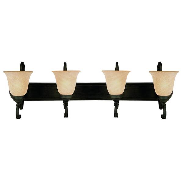 Yosemite Home Decor Le Conte 4-Light Incandescent Bathroom Vanity -DISCONTINUED