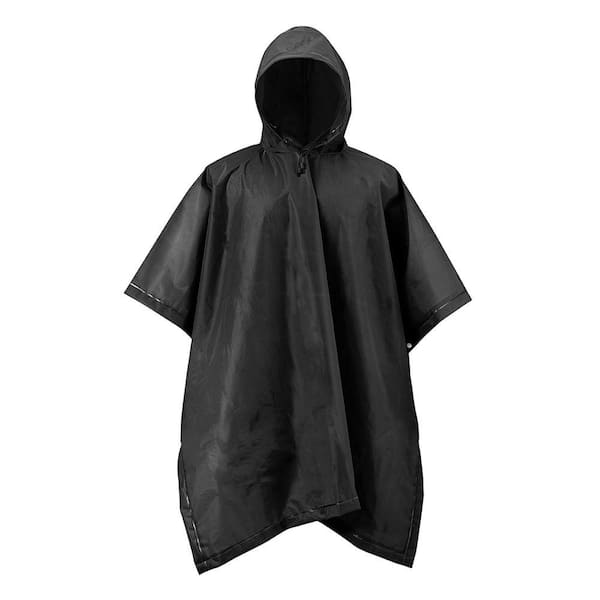 Mossi XT Series One Size Black Adult Rain Poncho