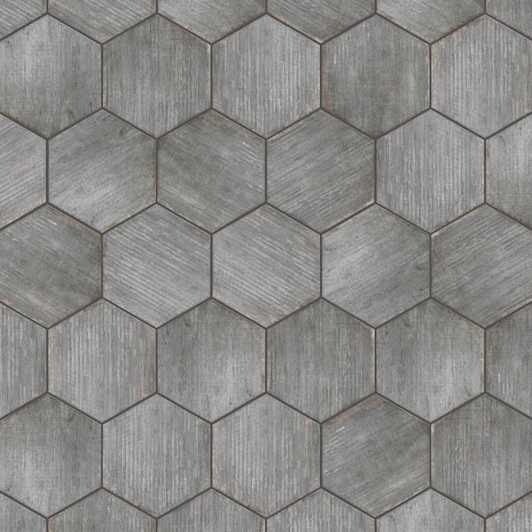 Merola Tile Retro Mini Hex Cendra 7 in. x 8 in. Porcelain Floor and Wall Tile (11.16 sq. ft./Case)