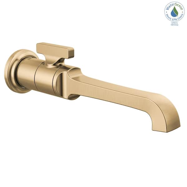 Delta Tetra Gold 1-Handle Wall-Mount Bathroom Faucet Trim Kit in