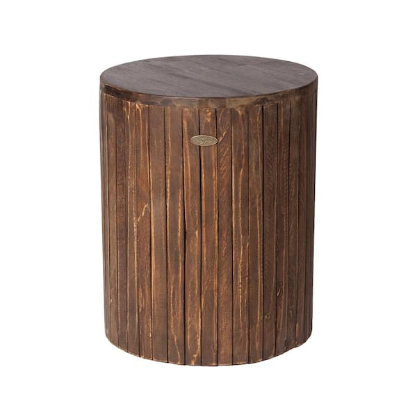 BALKENE HOME MIchael Round Wood Outdoor Garden Stool