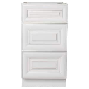 Ready to Assemble Holden 12 in. W x 21 in. D x 34.5 in. H Vanity Cabinet with 3-Drawers in Antique White