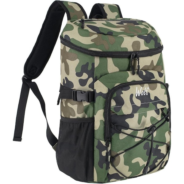 21 qt. 24 Cans Leakproof Insulated Soft-Side Cooler Backpack Lightweight Waterproof for Outdoor Travel