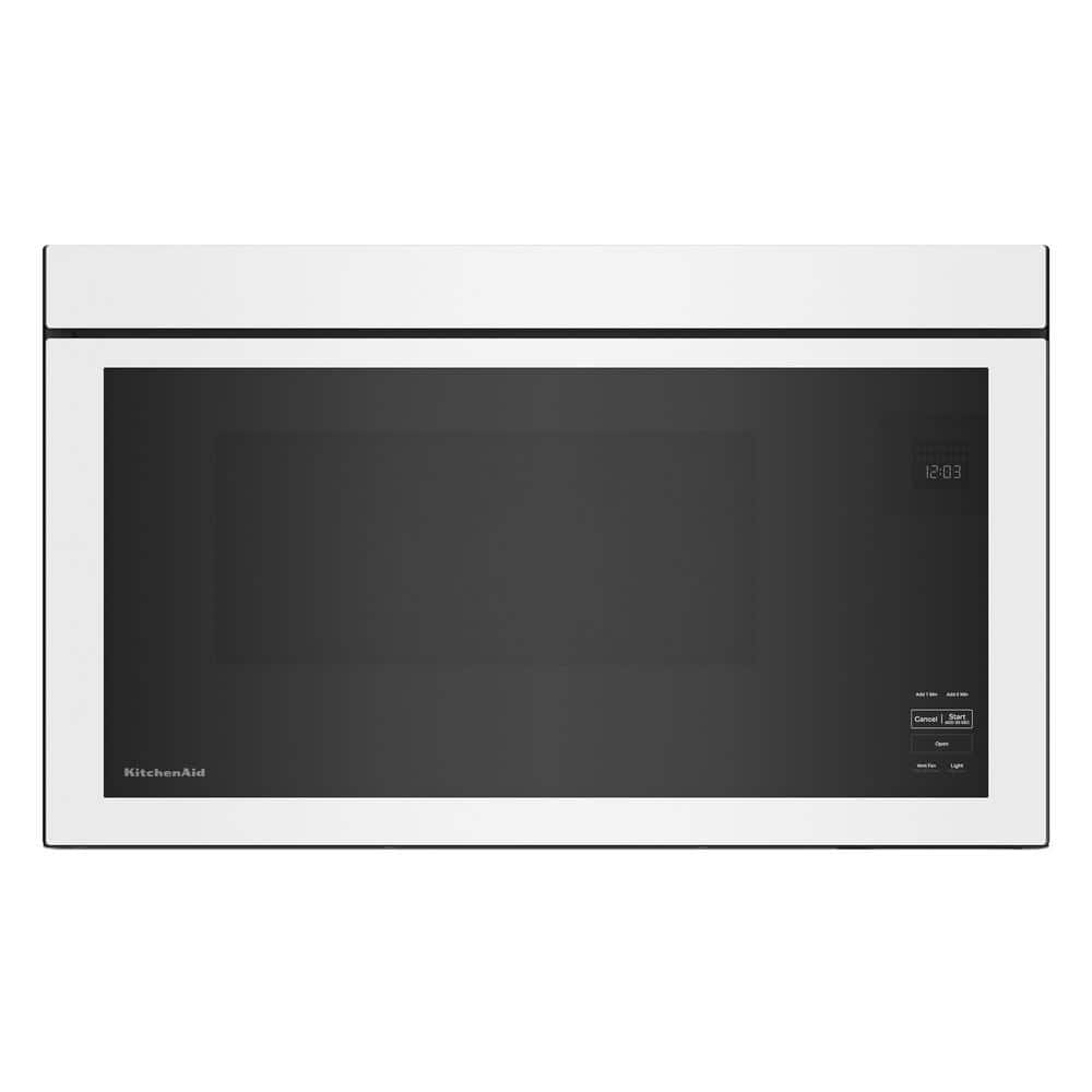 KitchenAid 30 in. W 1.1 cu. ft. White Flush BuiltIn 1000Watt Overthe