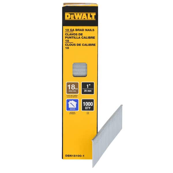 1 in. x 18-Gauge Glue Collated Straight Brad Nails (1000-Pack)