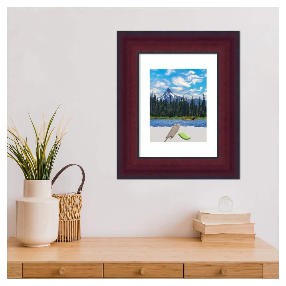 Canterbury Cherry Wood Picture Frame with Black Inner Edge