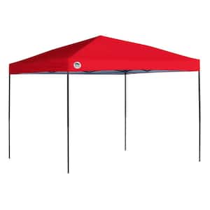 ST100 10 ft. x 10 ft. Red Straight Leg Canopy