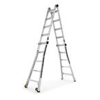 Gorilla Ladders 22 Ft. Reach MPXW Aluminum Multi-Position Ladder With ...