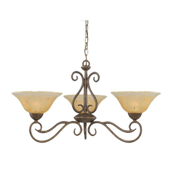 Filament Design Concord 3-Light Bronze Chandelier