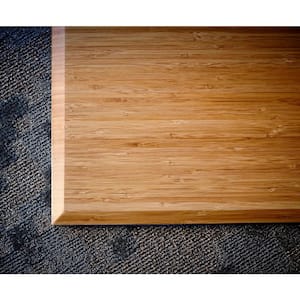Bamboo Deluxe Natural 24 in. x 34 in. Chair Mat