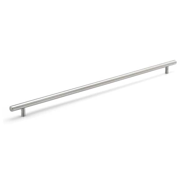 Richelieu Hardware Tivoli Collection 22 1/8 in. (562 mm) Brushed Stainless Steel Modern Cabinet Bar Pull