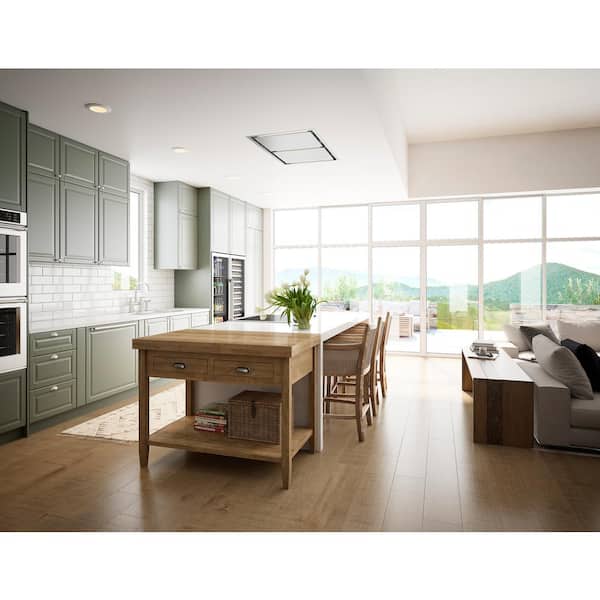 Lux Connect 43 in. Smart Island Shell Only Range Hood with LED Lights in Stainless Steel