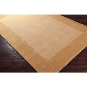 Foxcroft Gold 8 ft. x 8 ft. Indoor Square Area Rug
