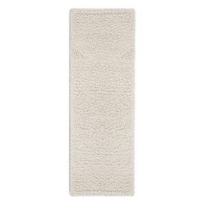 Softy Bath Rug Collection Washable Non-Slip Rubberback Solid 2x5 Indoor Runner Rug, 1 ft. 8 in. x 4 ft. 11 in., Cream
