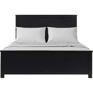 Winston Black Wood Frame Queen Platform Bed