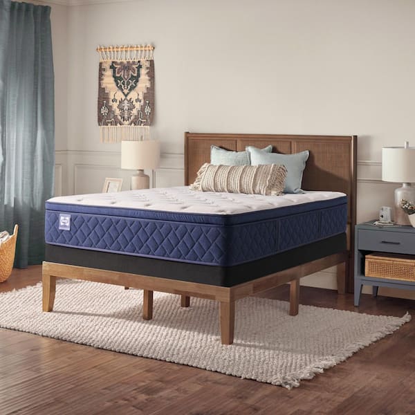 Farley Elm Full Soft Innerspring 14 in. Pillow Top Mattress Set