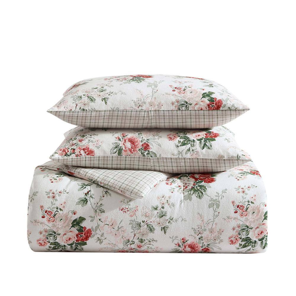 Ashfield Red and White Cotton King Comforter Set