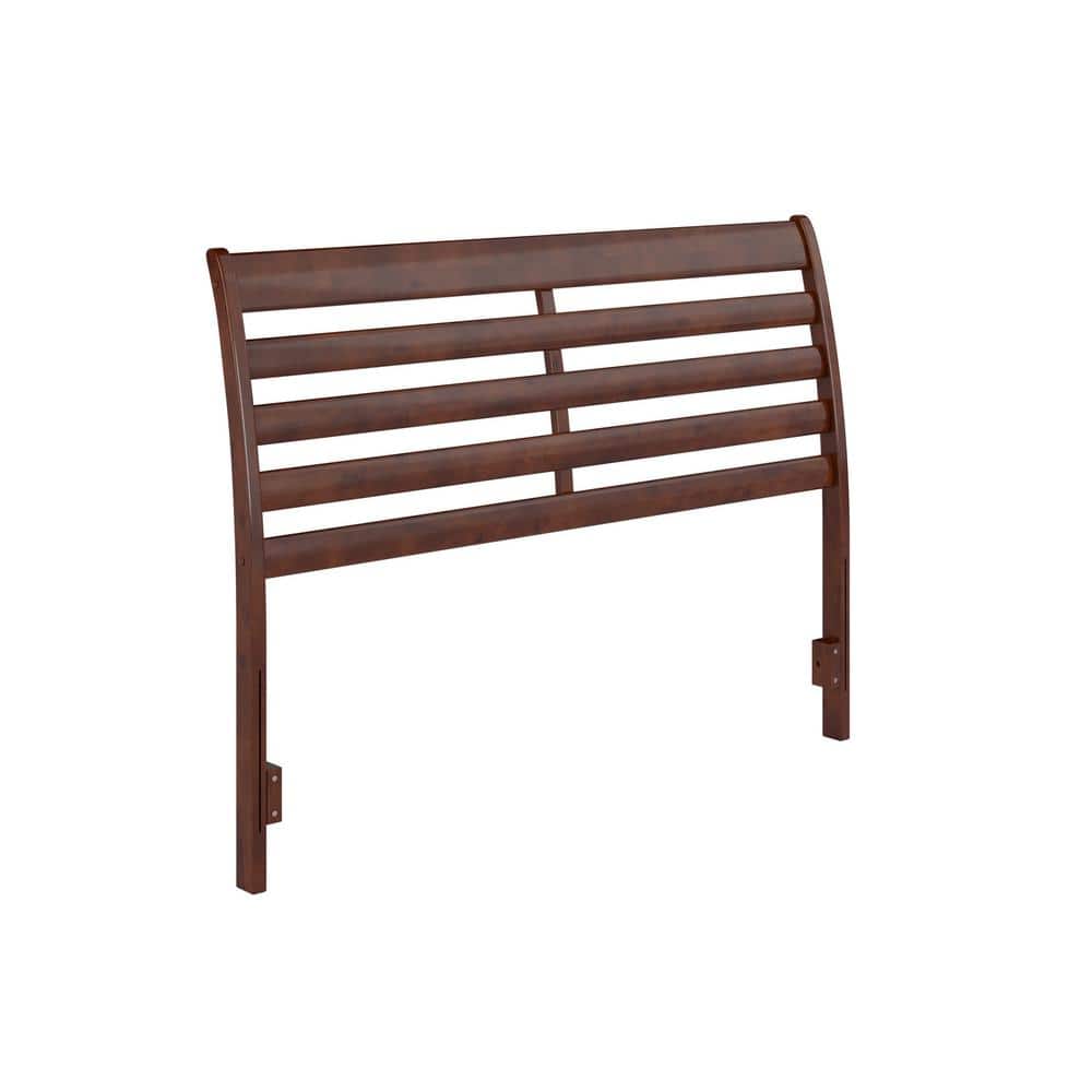 Savannah Walnut Queen Solid Wood Headboard with USB Charger