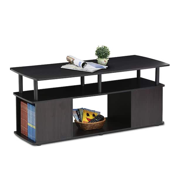 Furinno Jaya 48 in. Blackwood Large Rectangle Wood Coffee
