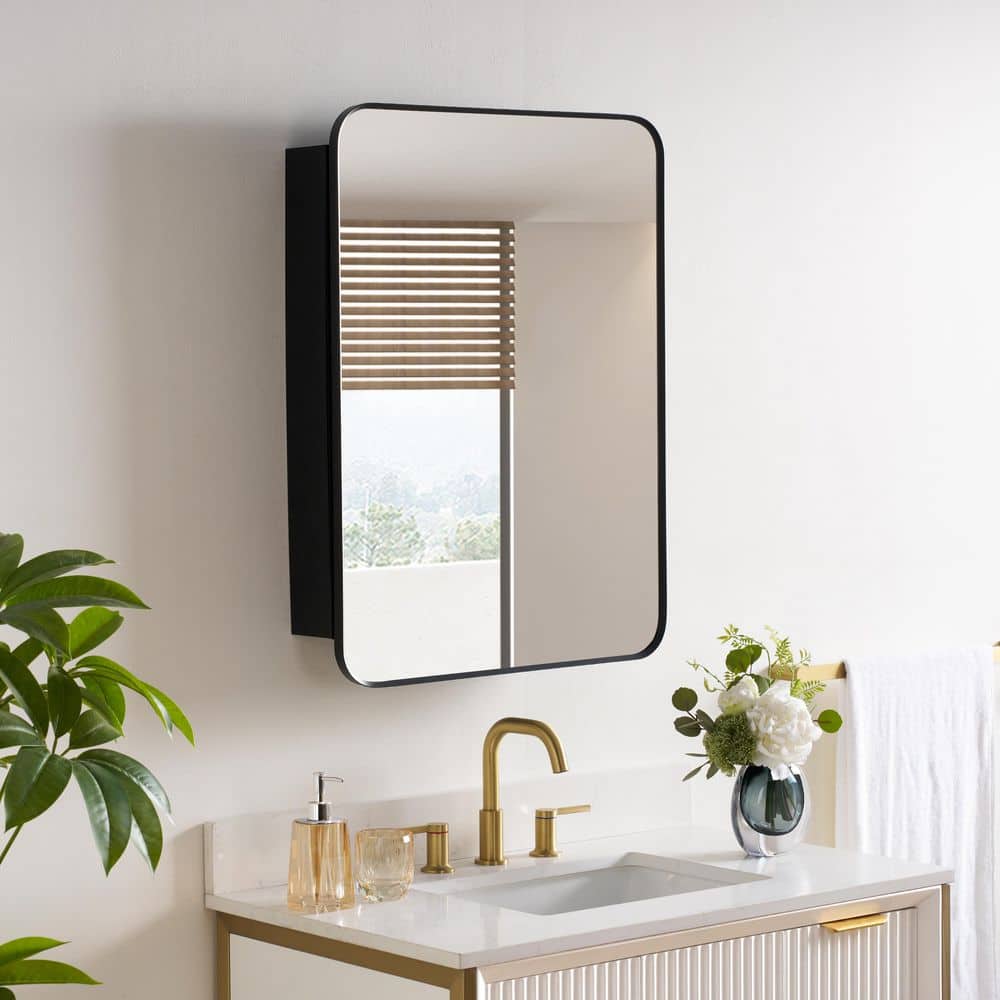 24 in. W x 32 in. H Rectangular Aluminum Medicine Cabinet with Mirror price history on PriceWatchPro